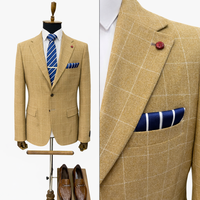 Costume de mariage formel élégant pour homme, style britannique, coupe ajustée, trois pièces, noir, coton et élasthanne, veste de costume de haute qualité