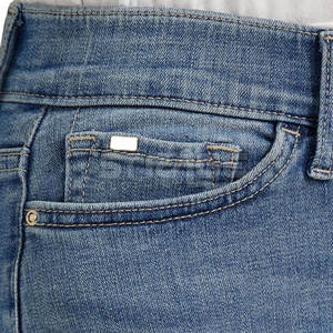 Pantalon en jean décontracté pour femme, coupe droite, tissu 100% coton respirant et écologique, coupe classique - Product Image 5