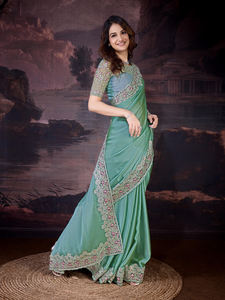 Trendmalls ผ้าไหมสีเทาสำหรับผู้หญิงที่เย็บปักตามลำดับ (K1092) - Product Image 3