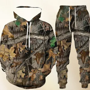Sudadera con capucha con estampado 3D de animales de caza de camuflaje, chándal para hombre, conjunto de 2 piezas, ropa deportiva para hombre y mujer, traje Unisex 2025 - Product Image 4