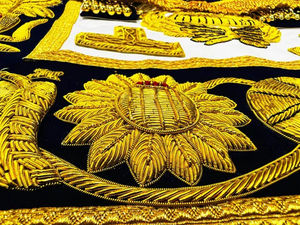 Épingle de sécurité légère brodée à la main pour tablier maçonnique, prix de gros, haute qualité, fabricant pakistanais, personnalisable - Product Image 5