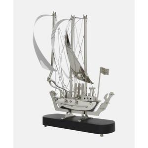 Decoración de Mesa para Sala de Estar, Barco de Metal con Base, Objetos Decorativos Náuticos, Decoración Moderna para el Hogar y Artículos de Regalo - Product Image 2