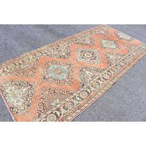 Tapis turc 4,6 x 9,4 pieds, grand tapis vintage, tapis marocain rouge et vert - Product Image 3
