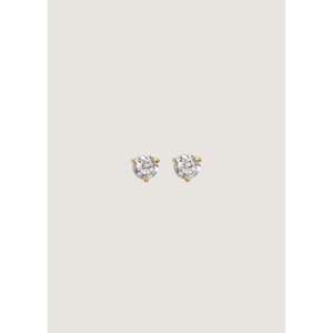June Round Stud Diamond <b>Earrings</b> - Product Image 1