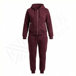 Survêtements à capuche pour femmes de haute qualité, streetwear personnalisé, respirant, séchage rapide, 100% polyester, pour la salle de sport, entraînement, tenues en gros - Product Image 1