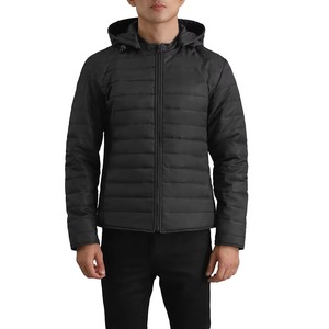 Chaquetas de calle acolchadas de algodón para exteriores para hombre con cuello levantado, abrigos cálidos con cremallera, gruesos para uso en interiores y exteriores - Product Image 5