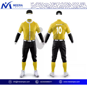 Kit de uniforme de béisbol para hombre, conjunto de pantalones de jersey con logotipo personalizado, ropa deportiva transpirable de secado rápido, suministro de conjunto OEM impreso por sublimación de equipo - Product Image 2