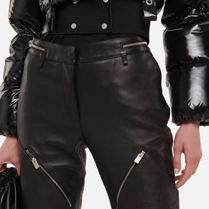 2024 bonne qualité prix raisonnable femmes pantalons en cuir nouvelle conception pas cher prix femmes pantalons en cuir - Product Image 5