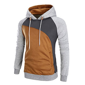 Automne et hiver populaire à capuche couleur unie coton épais pull à capuche à manches longues pour hommes - Product Image 1