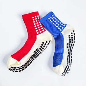 Calcetín de invierno antideslizante logotipo personalizado longitud de la tripulación deportes agarre antideslizante fútbol parte inferior de silicona fútbol, béisbol, baloncesto Calcetines - Product Image 2