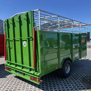 Remolque para Ganado con Escalera Hidráulica, Sistema de Transporte de Animales de Eje Único para Ganado Vacuno, Ovino, Porcino y Equino - Product Image 1