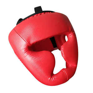 Casco de boxeo de cuero genuino PU para adultos unisex, protección para la cabeza con estampado suave para pelear, ropa cómoda - Product Image 2