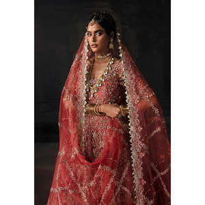 Vestido de Novia Formal Largo Afrozeh Lavinia TC-1472, Vestido de Gala con Cintura Baja y Escote Corazón, Vestido de Novia de Encaje - Product Image 3
