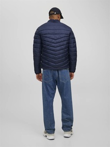 Custom Lightweight <b>Canvas</b> Puffer <b>Jacket</b> for <b>Men</b> Waterproof Winter Fitness Wear Stand Collar OEM Service Low MOQ Made Pakistan - Product Image 3