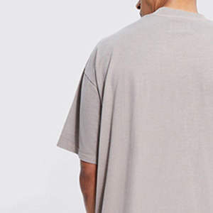 Camiseta 100% algodón para hombre, corte holgado, estampada, lisa, básica, extragrande, precio económico al por mayor - Product Image 5