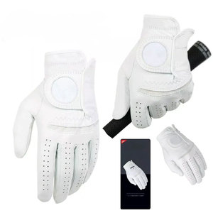 Gants de golf en cuir véritable de haute qualité, les plus vendus, à doigts complets, antidérapants, service OEM en gros pour la vente en ligne - Product Image 3