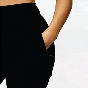 Fabricant personnalisé Logo brodé 65% coton 35% Polyester Bande linéaire Polaire Jogger Noir Pantalon de survêtement pour femme - Product Image 5