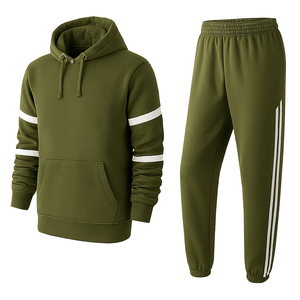 Prix d'usine Ensemble de survêtement pour homme à capuche, imprimé personnalisé, délavé à l'acide, avec strass, couleur unie, coupe ample, pour l'entraînement et le sport - Product Image 1