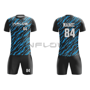 Ensemble de maillot de football d'hiver pour hommes avec coupe automatisée, uniforme de football comprenant maillot et chaussettes, service OEM pour vêtements de sport - Product Image 5