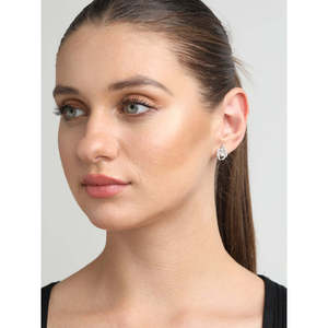 Compre Pendientes de Plata de Ley 925 de Primera Calidad para Mujeres y Niñas, Modernos, con Diamantes, Oro Rosa, Oro, Forma de Corazón, Estrella, para Boda - Product Image 5