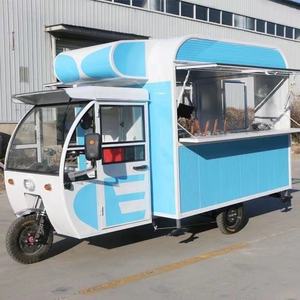 Camión de Comida Móvil Eléctrico de 3 Ruedas, Carrito de Venta con Cabina Cerrada de Acero Inoxidable para Exteriores - Product Image 5