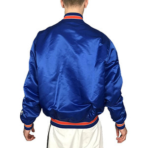 แจ็กเก็ตเบสบอลผ้าซาตินทีมนักศึกษาเสื้อแจ็กเก็ตทีมกีฬาทีมโรงเรียนสั่งทำโลโก้ตามแบบ - Product Image 5