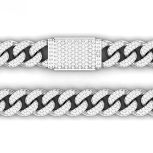 Bracelet diamant Moissanite coupe ronde de haute qualité en argent Sterling 925 Bracelet Hip Hop fantaisie cadeau pour spécial - Product Image 4