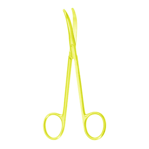 ใหม่กรรไกรใบมีดโค้งสีเหลืองสแตนเลสคมคมคมคีมคีมสำหรับห้องผ่าตัด - Product Image 6