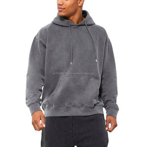 Sweat-shirt délavé à l'acide pour hommes, prix de gros, poids lourd, coupe classique, luxe, sweat-shirt délavé à l'acide pour hommes 2026 - Product Image 4