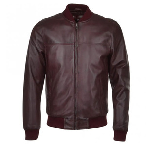 Veste pilote d'automne et d'hiver pour jeunes hommes Blouson aviateur en cuir Pu de grande taille pour hommes - Product Image 4