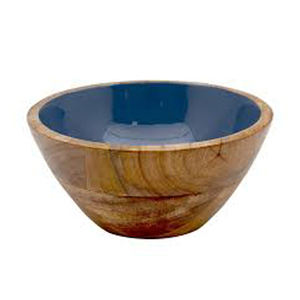 Cuenco de madera de mango hecho a mano respetuoso con el medio ambiente con estampado de esmalte decorativo perfecto para servir frutas o chocolates en utensilios de cocina - Product Image 6