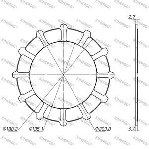 Plaque de friction FMB13HC pour Mercedes Benz 722.9 AMG MCT7 - Product Image 2
