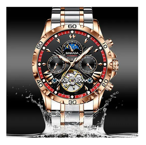 Reloj Mecánico Automático para Hombre, Diseño Moderno con Correa de Acero Inoxidable - Product Image 5