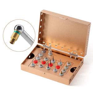 Dental Implant <b>Removal</b> Kit Golden Stainless Steel <b>Box</b> Universal Damaged Screw Extractor Set Dentistry restoration Instruments - Product Image 2
