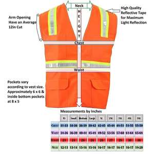 Vêtement de travail haute visibilité, veste de sécurité sans manches avec bande réfléchissante pour les travailleurs du bâtiment et les travailleurs en extérieur - Product Image 6