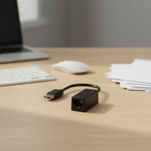 Adaptador de red USB-A Fast Ethernet Hama de 100 Mbps, negro 00200324 0813108 - Product Image 3