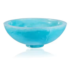 ชามเรซินสำหรับใช้หลายแบบชามสีฟ้าของขวัญแฮนด์เมดชามสลัดผลไม้ที่เก็บอุปกรณ์รับประทานอาหารที่บ้านด้วยงานฝีมือเสี้ยว - Product Image 1