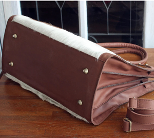 กระเป๋าถือสตรีหนังวัวแท้, กระเป๋าหนังวัวมีความทนทานดูมีสไตล์ - Product Image 3