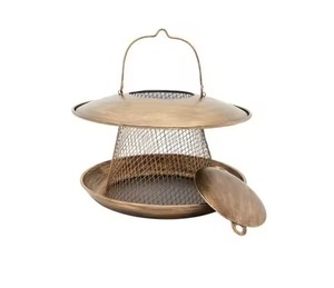 Metal Bird Feeders for Outdoor Garden <b>Patio</b> Squirrel Proof Hanging Wild Bird Feeder for Outdoor Usage - Product Image 6
