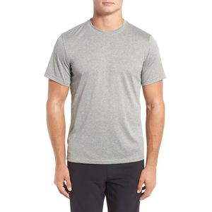 T-shirt vierge en toile de coton à col rond et manches courtes pour homme, idéal pour le fitness et la détente à domicile, personnalisable par impression, transfert thermique et broderie - Product Image 1