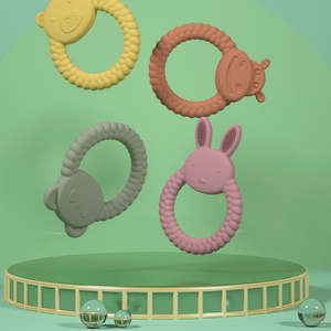 Jouet pour bébé en silicone sans BPA, hippopotame mignon, anneau de dentition de qualité alimentaire pour l'alimentation, articles pour bébés, vente chaude 2026 - Product Image 6