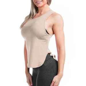 เสื้อยืดออกกำลังกายผ้าฝ้าย2025แขนกุดสำหรับผู้หญิงเสื้อยืดฟิตเนสไซส์ใหญ่พิเศษทรงหลวมลำลองสำหรับฤดูร้อน - Product Image 5