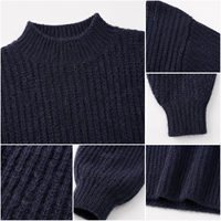 Pulls pour femmes de haute qualité, dernier design pour filles, motif côtelé épais, pull pour femme