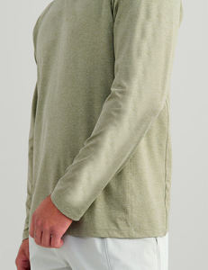 Sweat à capuche vert clair à manches longues pour homme, 100 % polyester, UPF 50, séchage rapide, couleur unie, pull-over, vêtements de pêche - Product Image 5