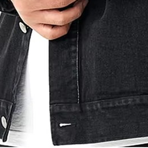 Conception de logo personnalisée Vestes en jean respirantes pour hommes Haute couture 100% coton Vestes en jean pour hommes grandes tailles Service OEM Fabriqué - Product Image 6