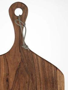 Bloque de cortar de bambú multiusos para pizza, queso, carne, verduras, frutas, para el hogar y los restaurantes - Product Image 2