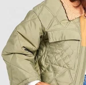 Automne hiver vêtements femmes luxe chaud régulier imperméable Floral chaud court impression conception respirant coton vêtements veste - Product Image 2