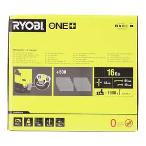 Clavadora Neumática de Acabado de 16G y 18V, Punta de 19-64mm, Cabeza de 1.6mm, 500 Puntas y 2 Brocas de Protección de Material, Compatible con OEM - Product Image 2