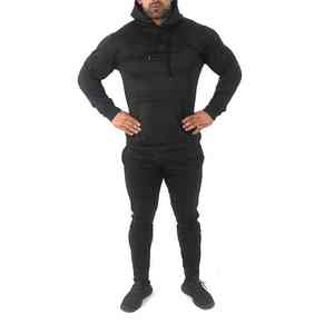 Sudadera Cruzada Premium para Hombre, Invierno, Elástica, Absorbe la Humedad, Personalizable con Capucha Ajustable, Deporte, Gimnasio, Fitness - Product Image 4