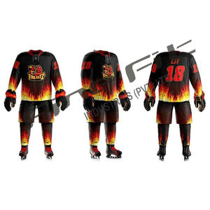 批发可定制轻质棉冰球运动衫耐用OEM运动服团队服装 - Product Image 1